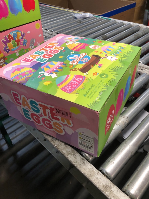 Photo 1 of [12 Surprise Golden Eggs] 500 Pack 2.3 Inch Plastic Easter Eggs, Empty Easter Eggs Fillable, Bright Colors Plastic Eggs Bulks for Easter Hunt, Easter Party Favor, Basket Stuffers Fillers