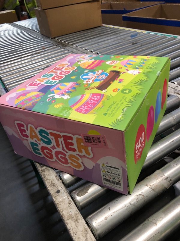 Photo 1 of [12 Surprise Golden Eggs] 500 Pack 2.3 Inch Plastic Easter Eggs, Empty Easter Eggs Fillable, Bright Colors Plastic Eggs Bulks for Easter Hunt, Easter Party Favor, Basket Stuffers Fillers