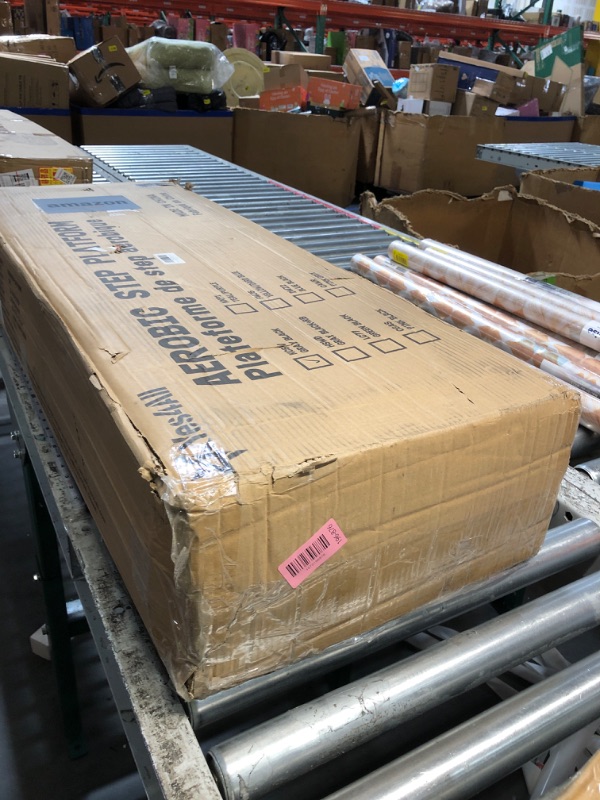 Photo 1 of ***FACTORY SEALED***Yes4All Adjustable Workout Aerobic Exercise Step Platform Health Club Size with 4 Adjustable Risers Included and Greater Risers Options - Gray Black