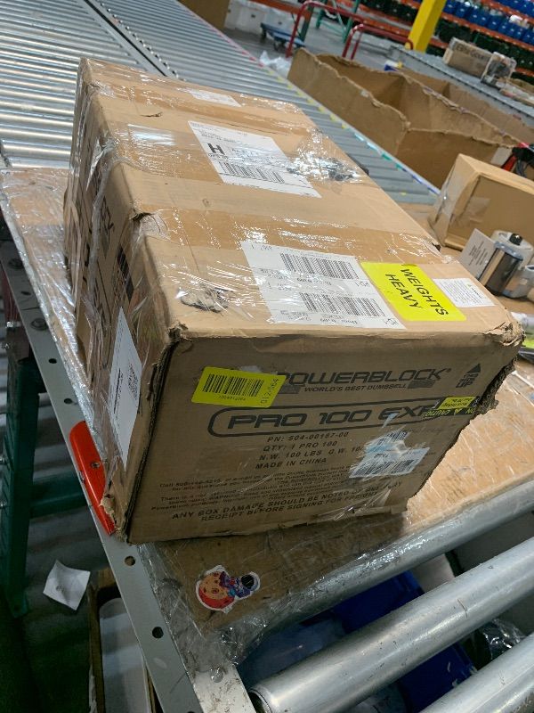 Photo 1 of ***FACTORY SEALED***
PowerBlock Pro 100 Adjustable Dumbbell, Sold As A Single Unit 5-100 lb Dumbbell – Durable Steel Build, Innovative Workout Equipment, Strength Training