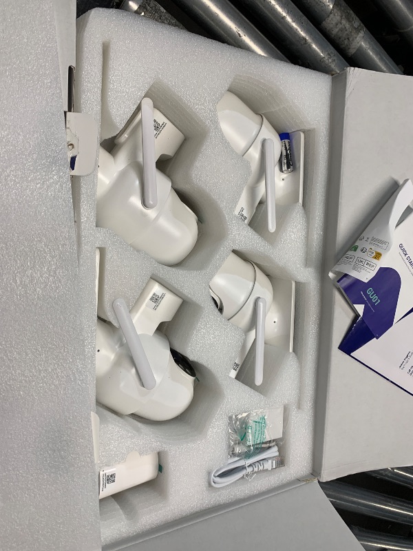 Photo 1 of **MISSING MOUNTING HARDWARE AND INSTRUCTIONS**
ANSQUE Security Cameras Wireless Outdoor Home System, 4 Camera Kit, No Subscription Fees, Solar Powered, Local Storage, 365-Day Battery Life, 360°PTZ Surveillance, Auto Tracking, 2K Color Night Vision