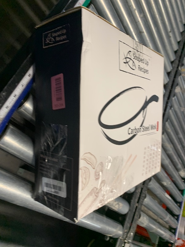 Photo 1 of (major usage, dirty extremely) Souped Up Recipes 12.5 Inch Carbon Steel Wok For Electric, Induction and Gas Stoves (Lid, Spatula and User Guide Video Included)