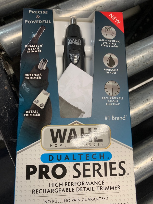 Photo 1 of ***MISSING PARTS***
Wahl Pro Series® Rechargeable Eyebrow, Ear & Nose Hair Trimmer for Men – Painless DualTech® Eyebrow Trimmer & Facial Hair Removal Device – Model 3025656
