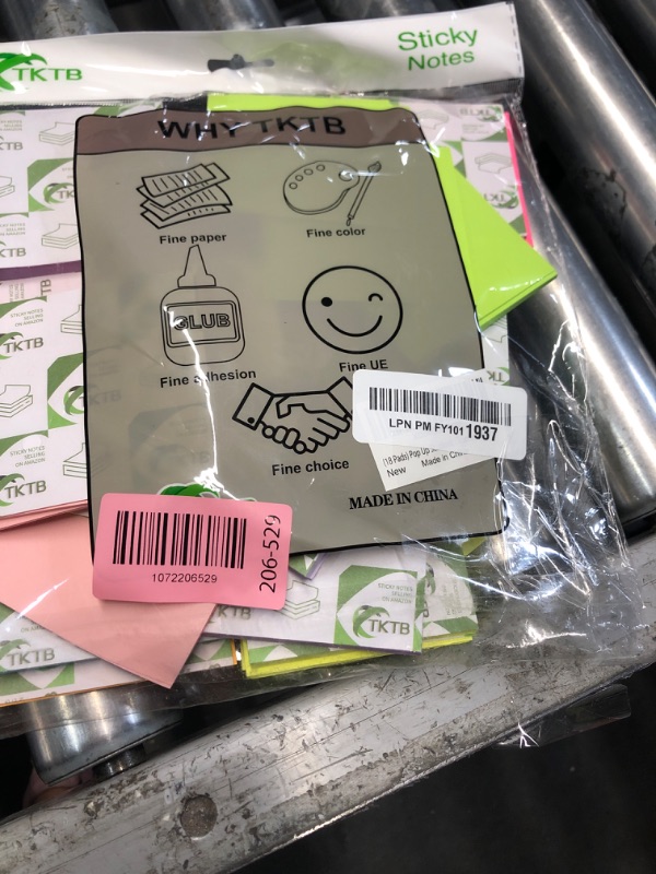 Photo 1 of (18 Pads) Pop Up Sticky Notes 3x3 Refills, Strong Adhesive Memo Pad Bulk with 9 Bright Colors, Suitable for Home, Office, School, Clean Removal