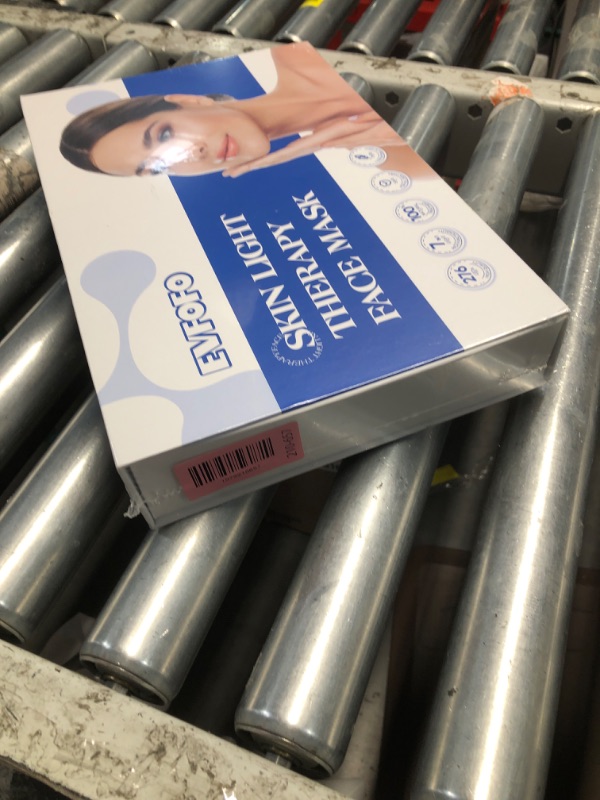 Photo 1 of ***FACTORY SEALED*** Red Light Therapy Mask for Face, 7-1 Colors Led face mask light therapy for Wrinkles, Fine Lines, Dark Spots, Portable & Rechargeable for Home Working Travel Yoga Sleep, White