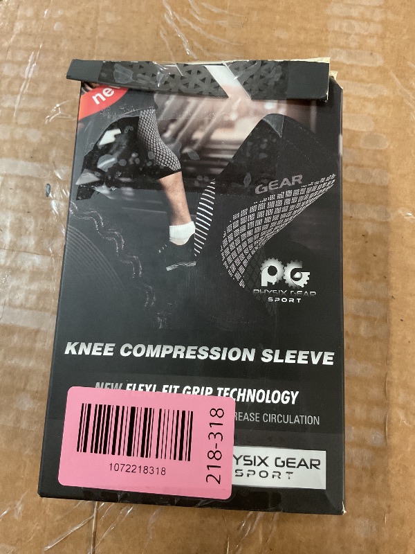 Photo 1 of (small) PHYSIX GEAR Knee Support Brace - Premium Recovery & Compression Sleeve for Meniscus Tear, ACL, MCL Running & Arthritis - Best Neoprene Stabilizer Wrap for Crossfit, Squats & Workouts (Single Grey S)
