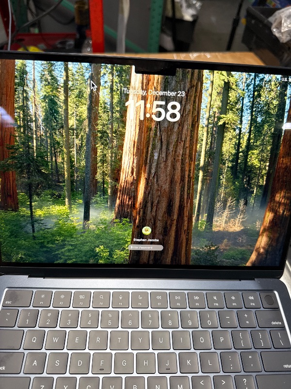 View 5 of ***ICLOUD ACCOUNT LOCKED***Apple 2025 MacBook Air 13-inch Laptop with M4 chip: Built for Apple Intelligence, 13.6-inch Liquid Retina Display, 16GB Unified Memory, 256GB SSD Storage, 12MP Center Stage Camera, Touch ID; Midnight