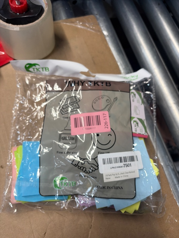 Photo 1 of (18 Pads) Pop Up Sticky Notes 3x3 Refills, Strong Adhesive Memo Pad Bulk with 9 Bright Colors, Suitable for Home, Office, School, Clean Removal