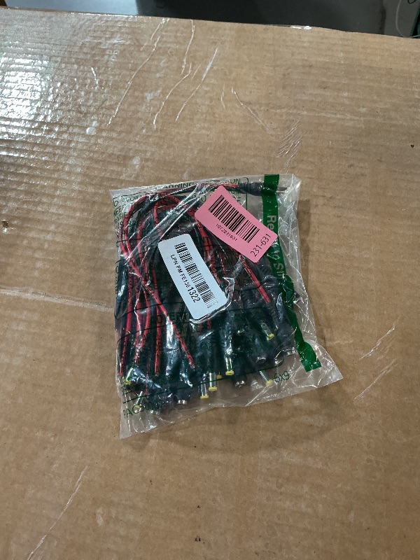 Photo 1 of (Real 18AWG) 10 Pairs 12V 5A DC Power Pigtail Barrel Plug Connector Cable, 2.1mm x 5.5mm Male Female DC Pigtail Connectors for CCTV Security Camera and 12V Power Supply Adapter by MILAPEAK