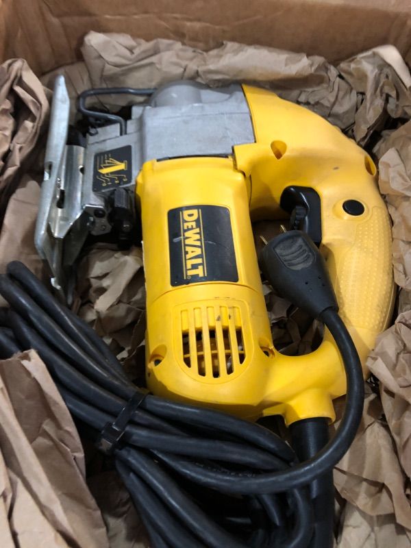 Photo 1 of ***STOCK PHOTO FOR REFERENCE ONLY***
DEWALT Jig Saw, Top Handle, 6.5-Amp, Corded (DW331K)