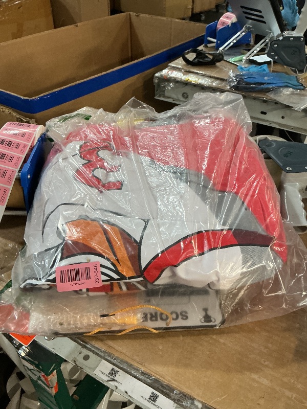 Photo 1 of **************Missing air pump**************
6FT Giant Inflatable Football Target Toss Game - Fun Indoor & Outdoor Yard Games for Kids & Adults, Football Party Throwing Games, Carnival Games, Camping & Tailgate Lawn Activities