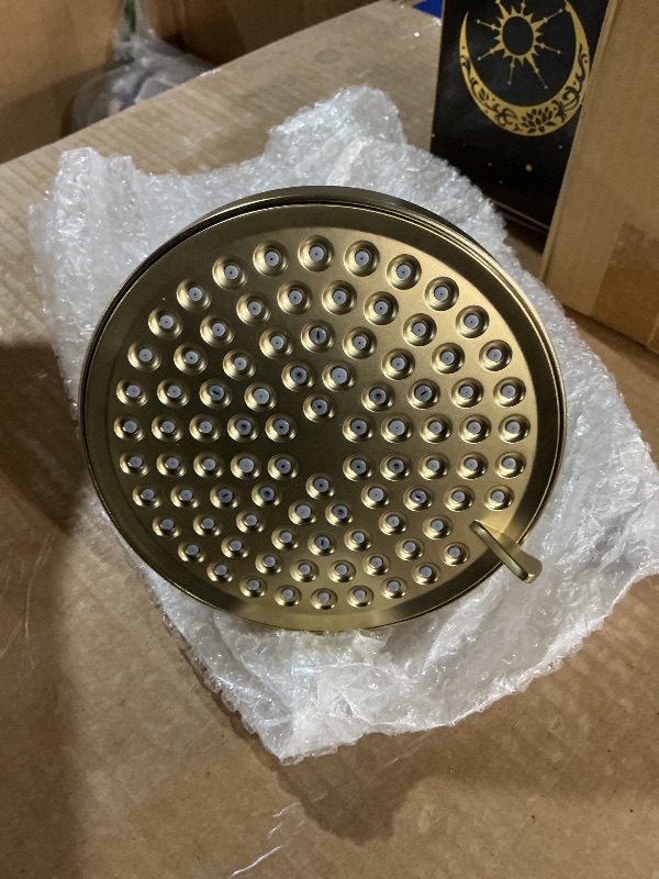 Photo 1 of ***MISSING PARTS***
WCQQ Fixed Shower Head ? Filter COMBO ! Anti - Chlorine Hard Water Filtered Shower Heads- 7 Sprays High Pressure Showerheads with 25 Stage Filtration (Brushed Gold)
