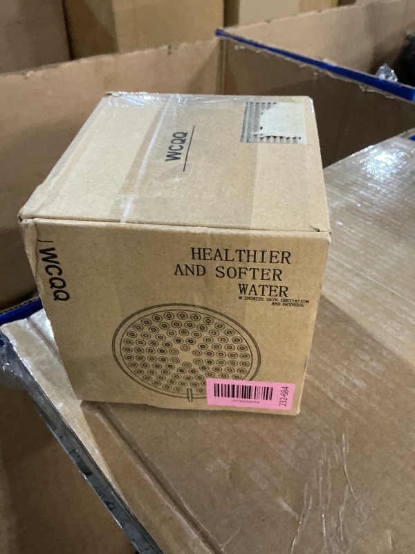 Photo 1 of ***MISSING PARTS***
WCQQ Fixed Shower Head ? Filter COMBO ! Anti - Chlorine Hard Water Filtered Shower Heads- 7 Sprays High Pressure Showerheads with 25 Stage Filtration (Brushed Gold)