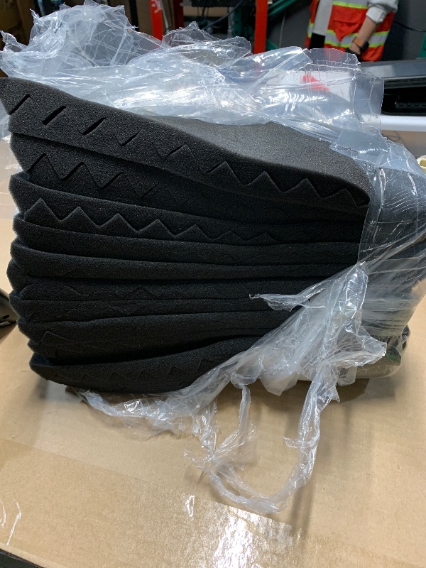 Photo 1 of ******* PHOTO STOCK FOR REFERENCE***AK TRADING CO. High Acoustic Panels Studio Soundproofing Foam Wedge Tiles 12"L x 12"W x 1"H - Pack of 48 Tiles
