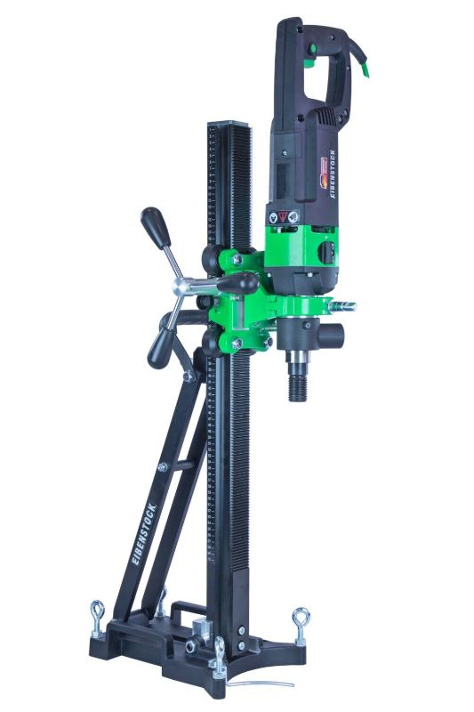 Photo 1 of (MAJOR USAGE, VIEW IMAGES/ FOR PARTS) CS Unitec | EBM 352/3 PSV | Diamond Core Drill Motor with Vacuum & Anchor Stand for Reinforced Concrete. High Torque, 20 Amp, Drilling Capacity up to 14” Diameter (with Spacer) – Made in Germany