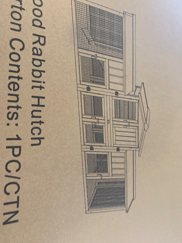 Photo 1 of ***FACTORY SEALED***RABBIT HUTCH Outdoor Wooden Elevated Rabbit Hutch with Ramp, Waterproof Roof and Removable Tray
