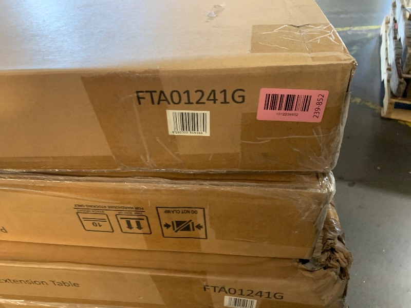 Photo 1 of ***FACTORY SEALED***Tahoe Outdoor Patio Powder-Coated Aluminum Rectangular Dining Table in Gray Large 83 in. Patio Table with Umbrella Hole
