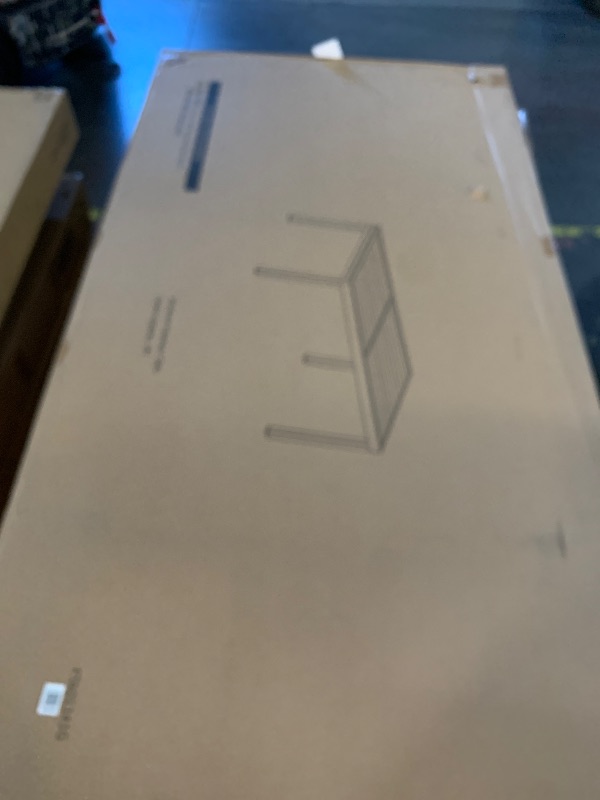 Photo 1 of ***FACTORY SEALED***Tahoe Outdoor Patio Powder-Coated Aluminum Rectangular Dining Table in Gray Large 83 in. Patio Table with Umbrella Hole
