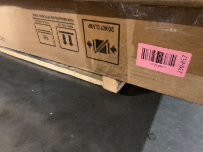 Photo 1 of ***FACTORY SEALED***Tahoe Outdoor Patio Powder-Coated Aluminum Rectangular Dining Table in Gray Large 83 in. Patio Table with Umbrella Hole
