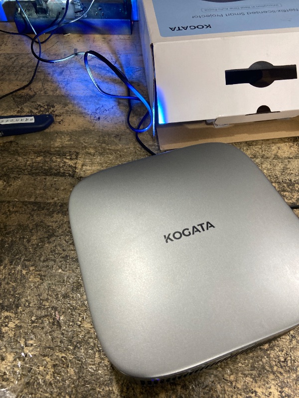 Photo 1 of [Short Throw/Built in Apps] Projector 4K with WiFi and Bluetooth, 2000ANSI TOF Auto Focus Keystone Smart Projector for Dolby Audio Home Theater Movie, Kogata Outdoor Projector Portable Ceiling Gray