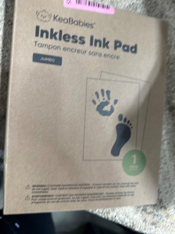 Photo 1 of 1-Pack Inkless Baby Hand and Footprint Kit - Mess Free Ink Pad for Newborn Keepsake, Dog Nose & Paw Print Kit, Clean Touch Ink Pad for Baby Hand & Footprints, Ideal New Mom Gifts (Jumbo)