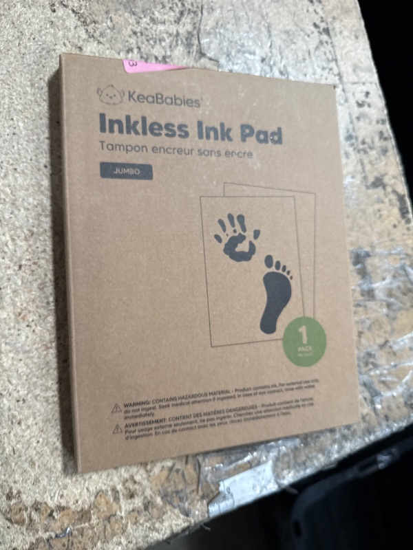 Photo 1 of 1-Pack Inkless Baby Hand and Footprint Kit - Mess Free Ink Pad for Newborn Keepsake, Dog Nose & Paw Print Kit, Clean Touch Ink Pad for Baby Hand & Footprints, Ideal New Mom Gifts (Jumbo)