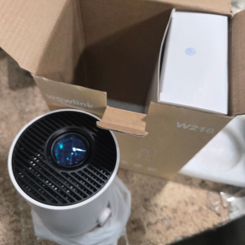 Photo 1 of [Built-in Apps & 2026 Upgraded] Mini Projector with WiFi 6 and Bluetooth 5.4 Support 4K 1080P Auto Keystone 180° Rotatable Projector Portable Compatibile with HDMI/TV Stick/Memory Stick/Laptop, White