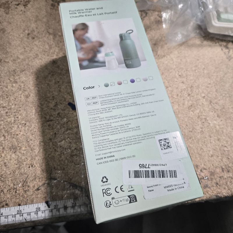 Photo 1 of **FACTORY SEALED**Momcozy Portable Bottle Warmer for Travel – Dual Heating Modes for Breast Milk & Water, Portable Milk Warmer with Fast Heating & Long Battery Life, 17 Ounces Large Capacity to Meet Your All-Day Needs