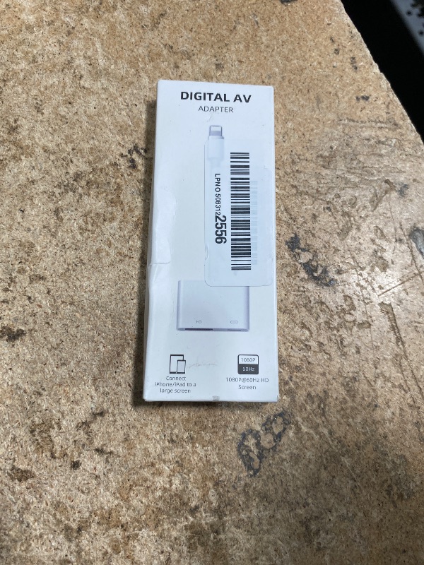 Photo 1 of [Apple MFi Certified] Lightning to HDMI Adapters with Digital AV 1080P Video & Audio Sync Screen Converter, Compatible with iPhone 14 Pro Max/13/12/X /8Plus / iPad/iPod-White