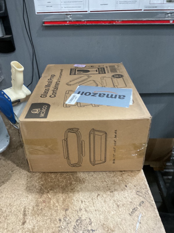 Photo 1 of [8-Pack,30 oz]Glass Meal Prep Containers,Glass Food Storage Containers,Airtight lunch Containers with Lids, Microwave, Oven, Freezer and Dishwasher