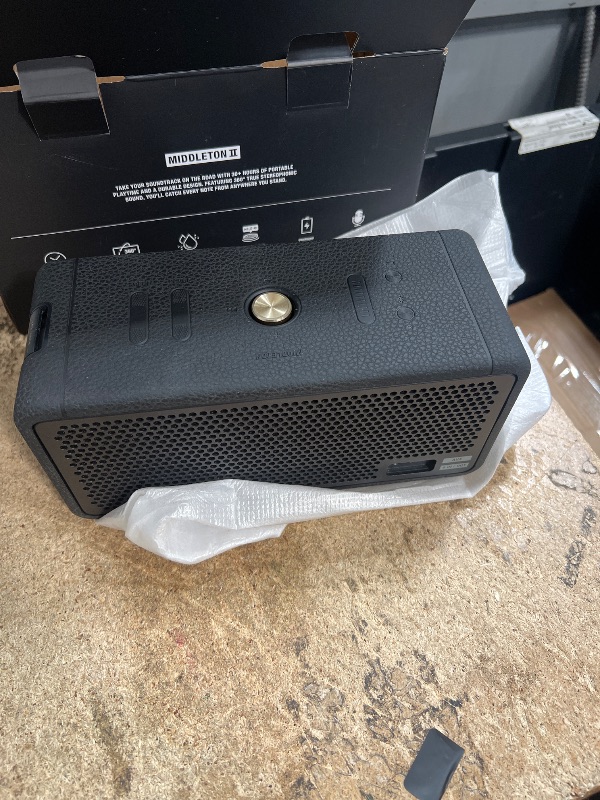 Photo 1 of ***MISSING PARTS***
Marshall Middleton II Bluetooth Speaker - Black & Brass