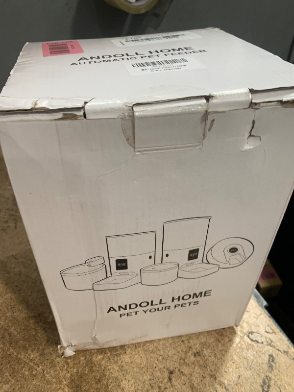 Photo 1 of ***MISSING PARTS***
ANDOLL HOME Automatic Cat Feeder, Cat Food Dispenser with 10s Voice Recorder, Pet Feeder up to 8 Meals per Day, Timed Feeder with Dry Food Sealed Ring