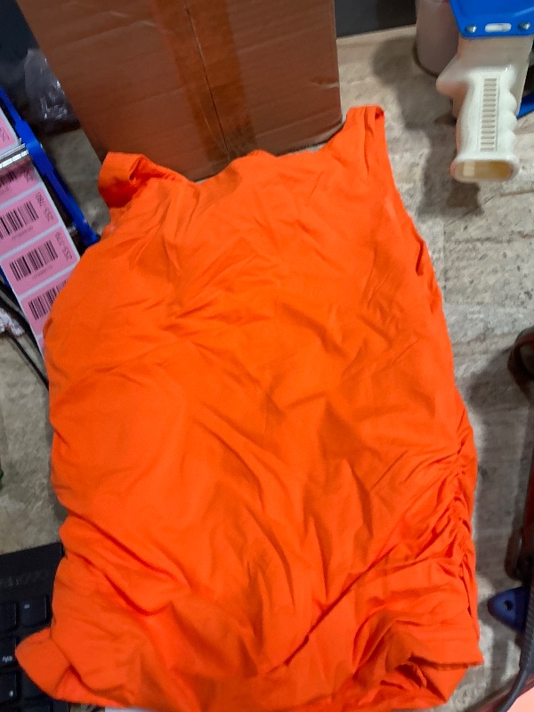 Photo 1 of (refrence, xs) Women’s  orange crop top strapless