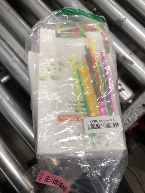 Photo 1 of [1000 Pcs] Neon Bar Short Cocktail Straws - 5 Inch 0.16'' Diameter Plastic Disposable Colorful Straws Coffee Stirrers for Whiskey,Bar,Club,Soda,Cocktail,Teas