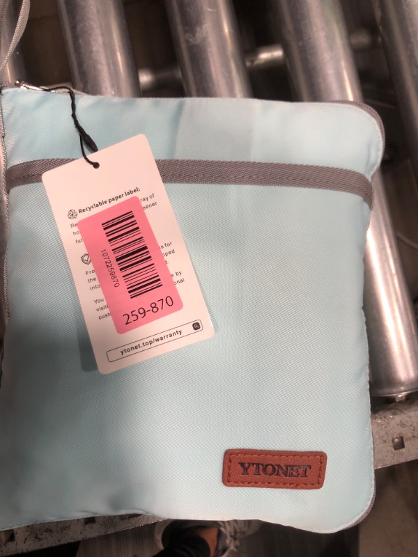 Photo 1 of ?Ytonet Foldable Garment Duffle Bags for Travel, Carry On Convertible Duffel Bag with Shoe Compartment & Water Resistant Fabric, 2-in-1 Hanging Suit Organizer, Mint Green