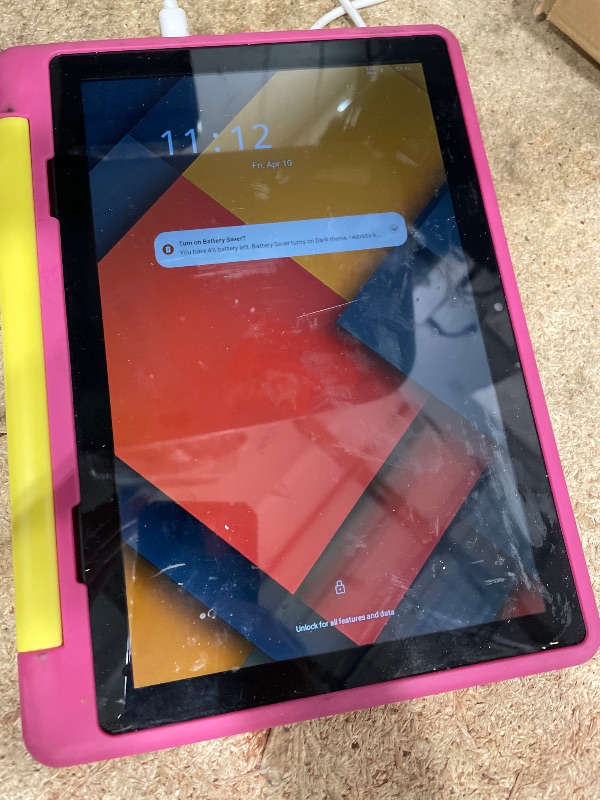 Photo 1 of ***LOCKED** 
Gleeso Kids Tablet,Android 16 Tablet with HD Display,10.1 inch,Parental Control & Kids Mode, GMS Certified,20GB RAM 64GB ROM,1TB Expandable, 5000mAh Battery, Dual Camera, Protective Case, Pink