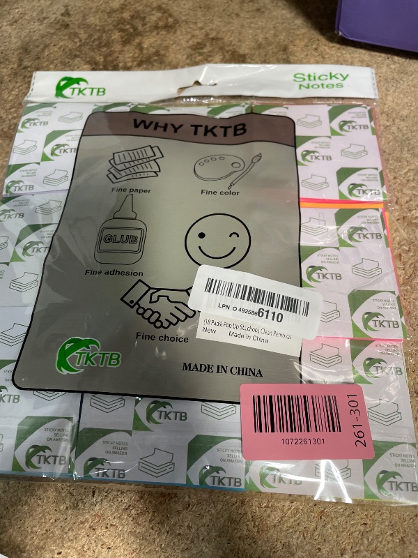 Photo 1 of (18 Pads) Pop Up Sticky Notes 3x3 Refills, Strong Adhesive Memo Pad Bulk with 9 Bright Colors, Suitable for Home, Office, School, Clean Removal
