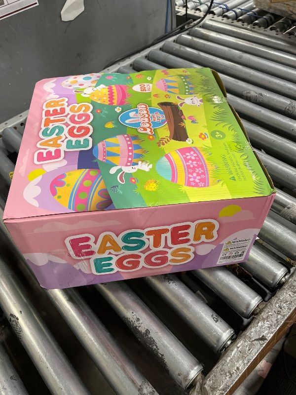 Photo 1 of [12 Surprise Golden Eggs] 500 Pack 2.3 Inch Plastic Easter Eggs, Empty Easter Eggs Fillable, Bright Colors Plastic Eggs Bulks for Easter Hunt, Easter Party Favor, Basket Stuffers Fillers
