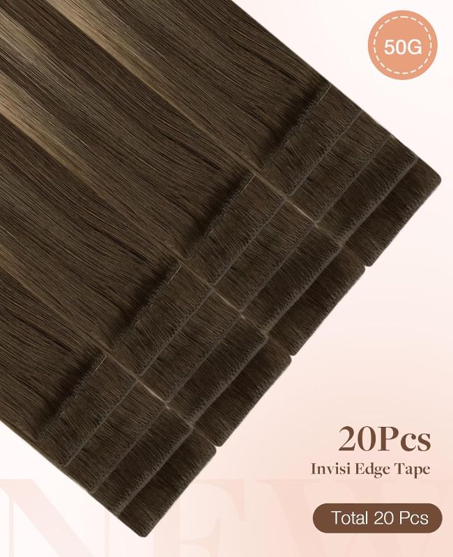 Photo 1 of ***Photo for reference***  Hair Extensions Human Hair, Chocolate Brown, Natural Look
