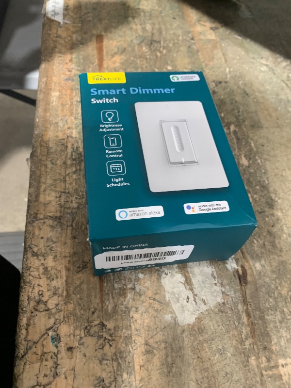 Photo 1 of [New Version] TREATLIFE Smart Dimmer Switch, 2.4GHz WiFi Single-Pole Dimmable Smart Light Switch Compatible with Alexa, Google Home, Sleep/Wake Timer, Customizable Indicator, Neutral Wire Required