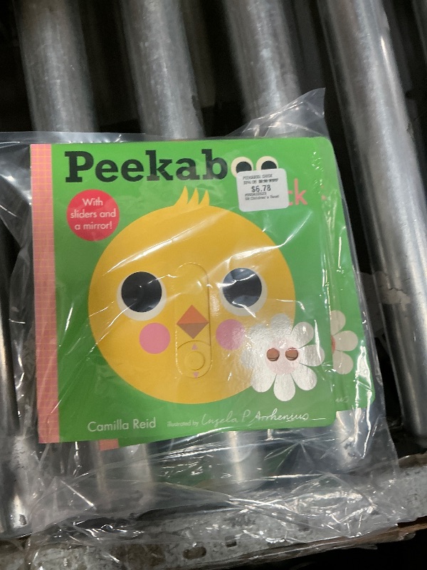 Photo 1 of  2 Peekaboo: Chick: (An Interactive Board Book for Babies & Toddlers with Mirror & Sliders to Push, Pull, or Turn. Cute Artwork Includes a Duck, Flowers, Umbrella, Deer, & More.) (Peekaboo You)