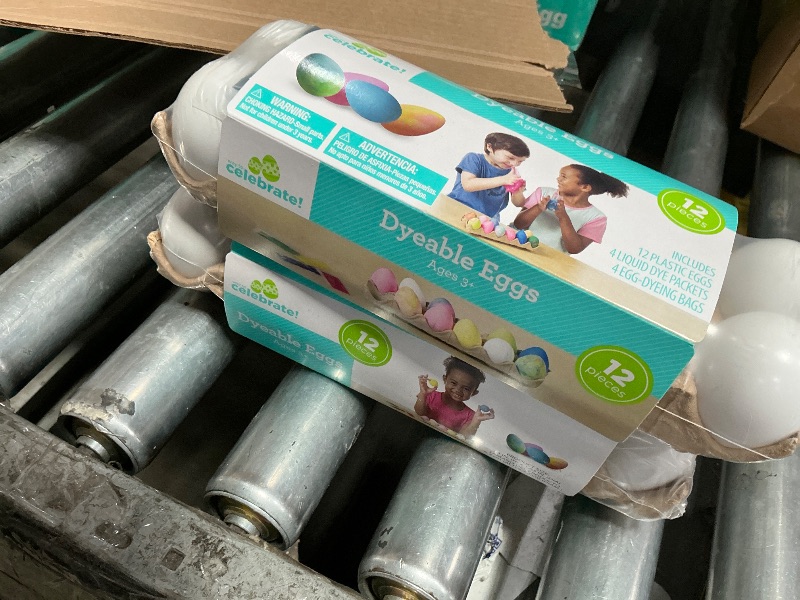 Photo 1 of  (2)  12 Plastic Decorating DIY Dyable Craft Eggs - No Cooking Required by Walmart
