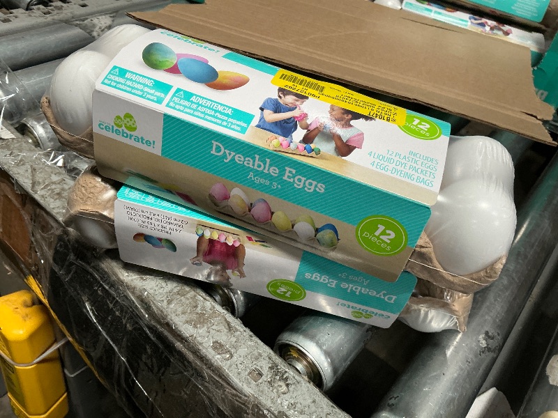 Photo 1 of  (2) 12 Plastic Decorating DIY Dyable Craft Eggs - No Cooking Required by Walmart
