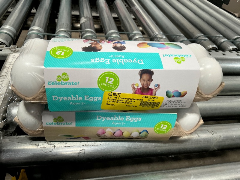 Photo 1 of  (2) 12 Plastic Decorating DIY Dyable Craft Eggs - No Cooking Required by Walmart
