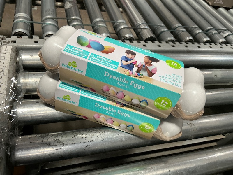 Photo 1 of  (2) 12 Plastic Decorating DIY Dyable Craft Eggs - No Cooking Required by Walmart
