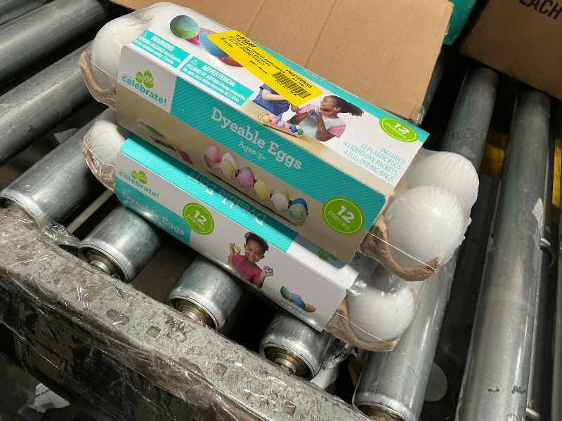 Photo 1 of  (2)  12 Plastic Decorating DIY Dyable Craft Eggs - No Cooking Required by Walmart
