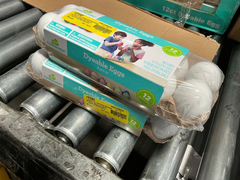 Photo 1 of  (2) 12 Plastic Decorating DIY Dyable Craft Eggs - No Cooking Required by Walmart
