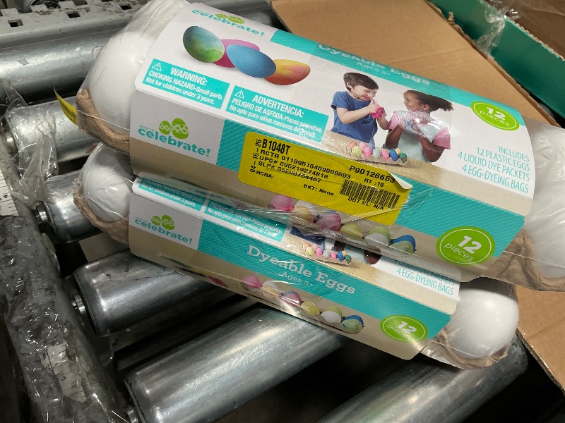 Photo 1 of  (2) 12 Plastic Decorating DIY Dyable Craft Eggs - No Cooking Required by Walmart
