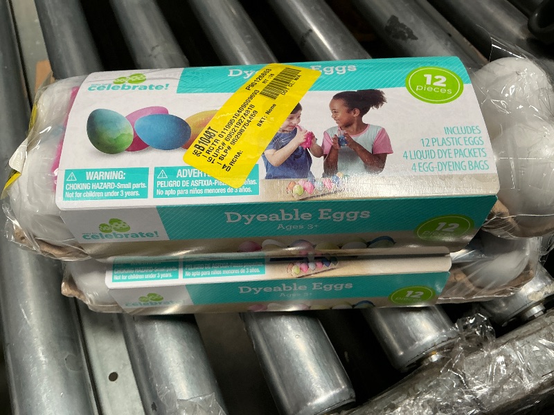 Photo 1 of (2) 12 Plastic Decorating DIY Dyable Craft Eggs - No Cooking Required by Walmart