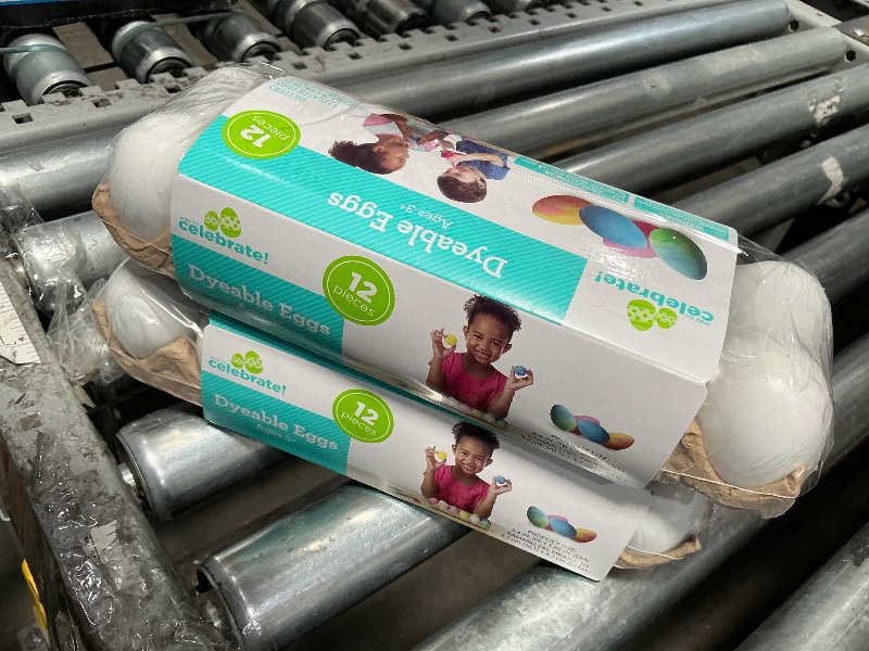 Photo 1 of  (2) 12 Plastic Decorating DIY Dyable Craft Eggs - No Cooking Required by Walmart
